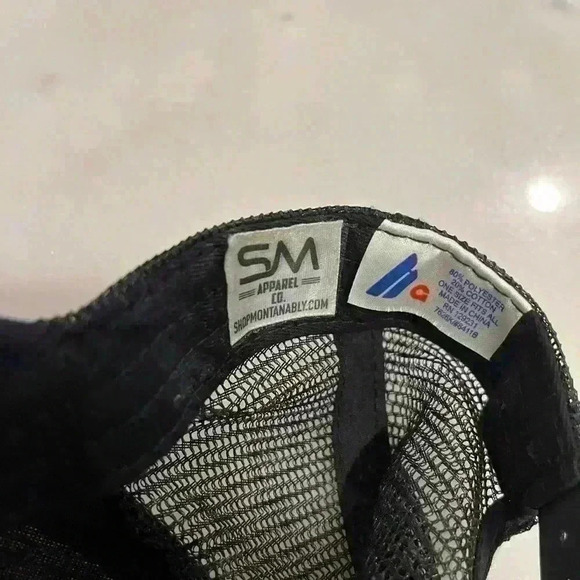 Montana mountain queen burlap trucker hat never used - Picture 4 of 5